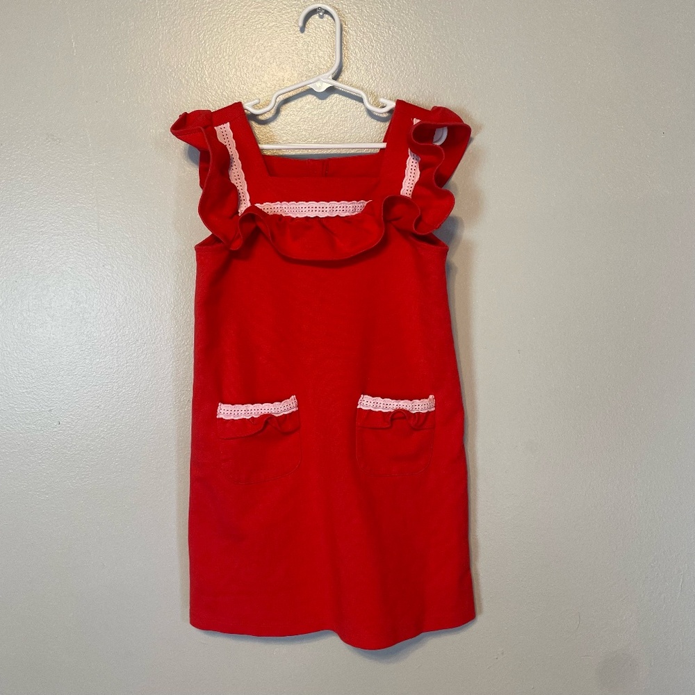 Janie and Jack Red Ruffle Dress